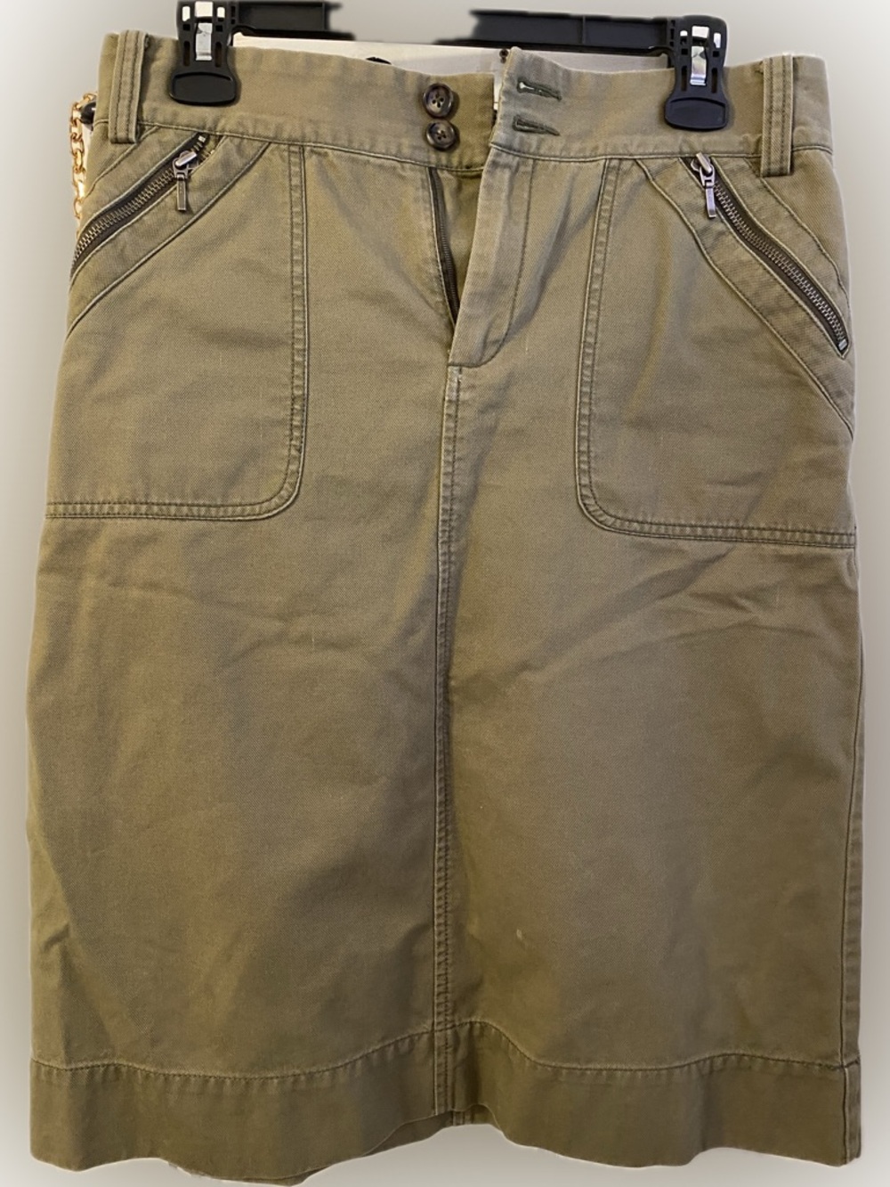 Banana Republic Women's Olive Pencil Skirt - Picture 3 of 3